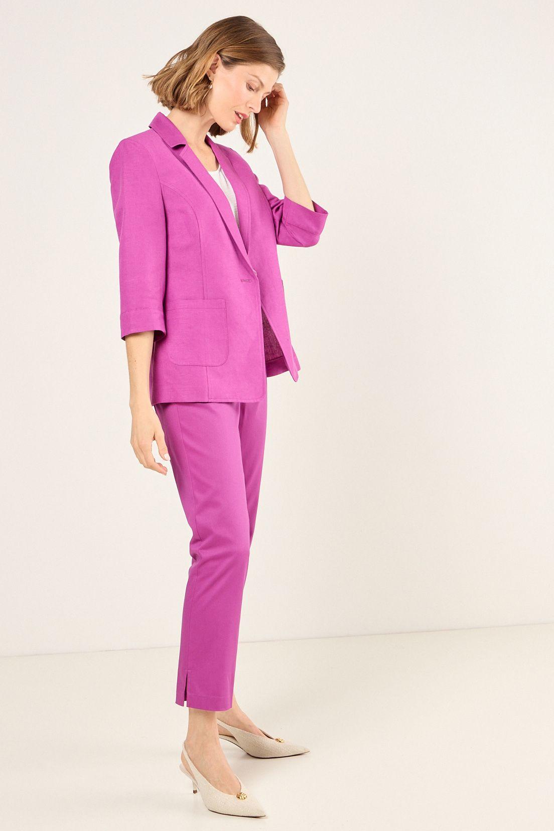 Blazer Liso Violeta Ma Griffe 16004225007641-3