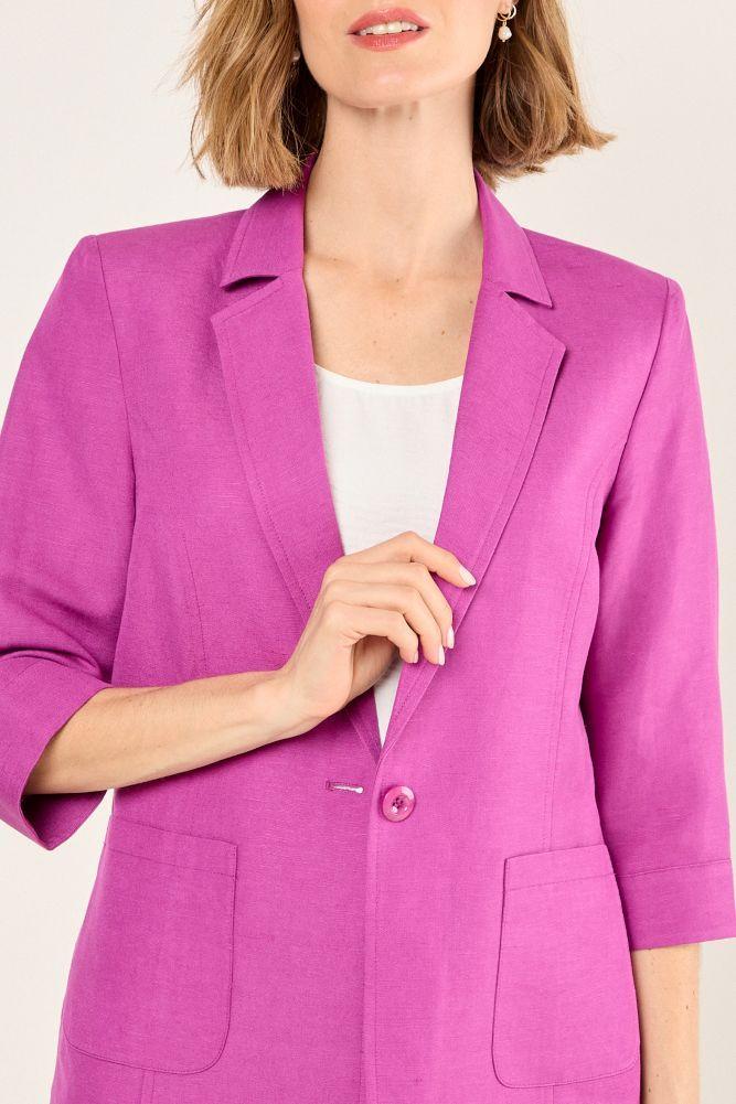 Blazer Liso Violeta Ma Griffe 16004225007641-2