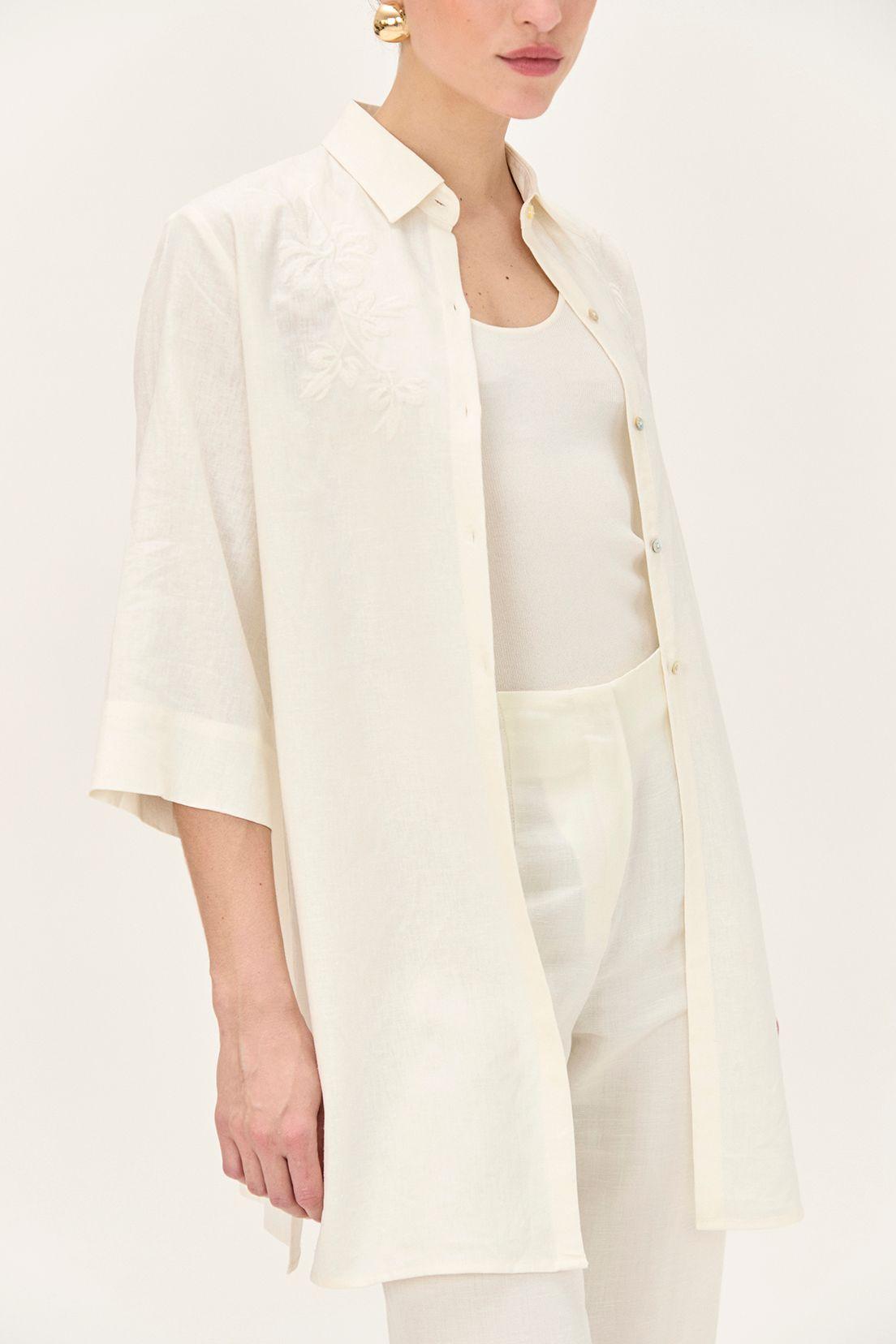 Tapado Camisero Lino Crudo Ma Griffe 15402224055105-2