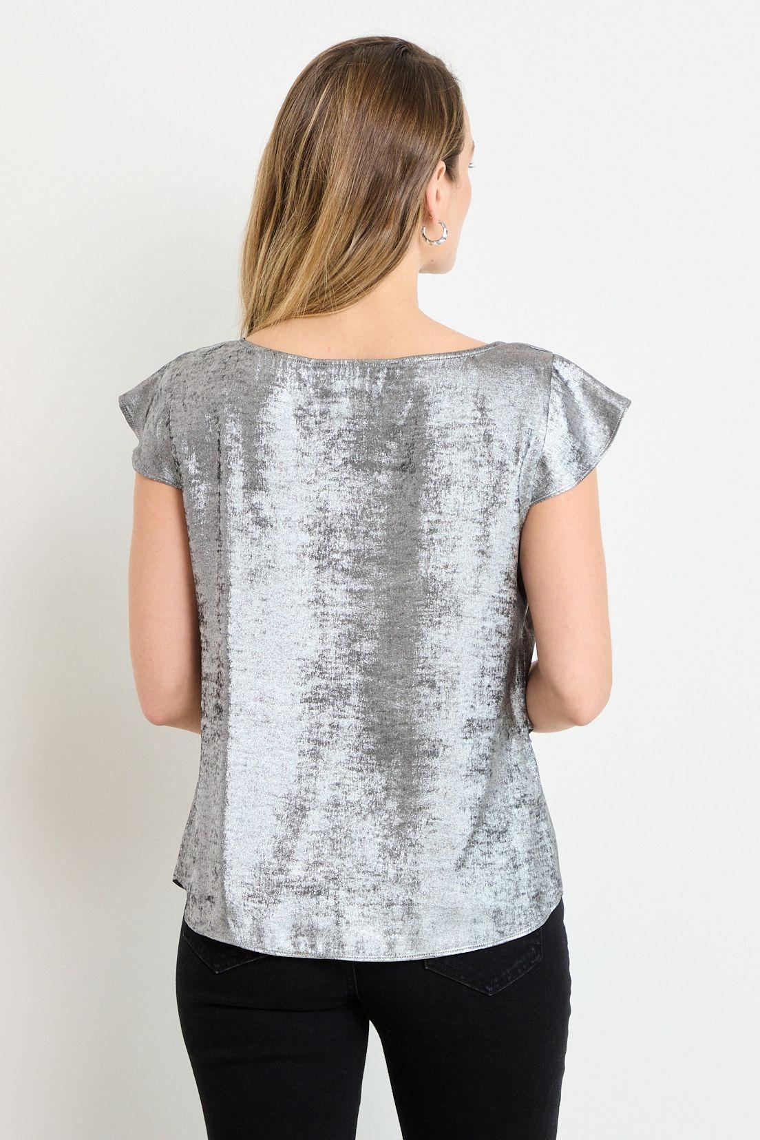 Blusas Manga Corta Gris Ash 14007225004113-2