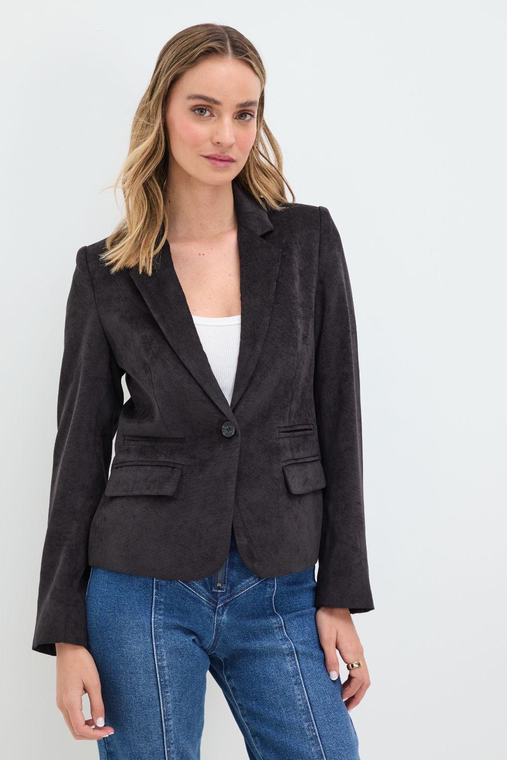 Blazer Liso Negro 16020125011102-0