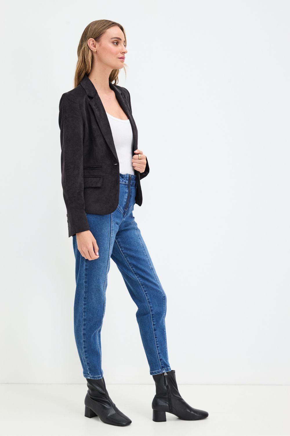Blazer Liso Negro 16020125011102-2