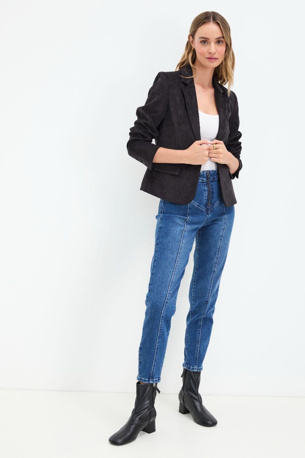 Blazer Liso Negro 16020125011102-4