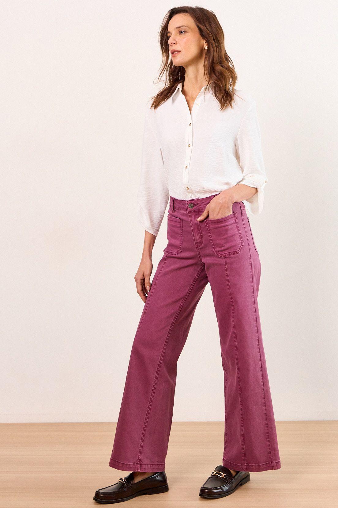 Jeans Wide Morado Ma Griffe 11302226004121-4