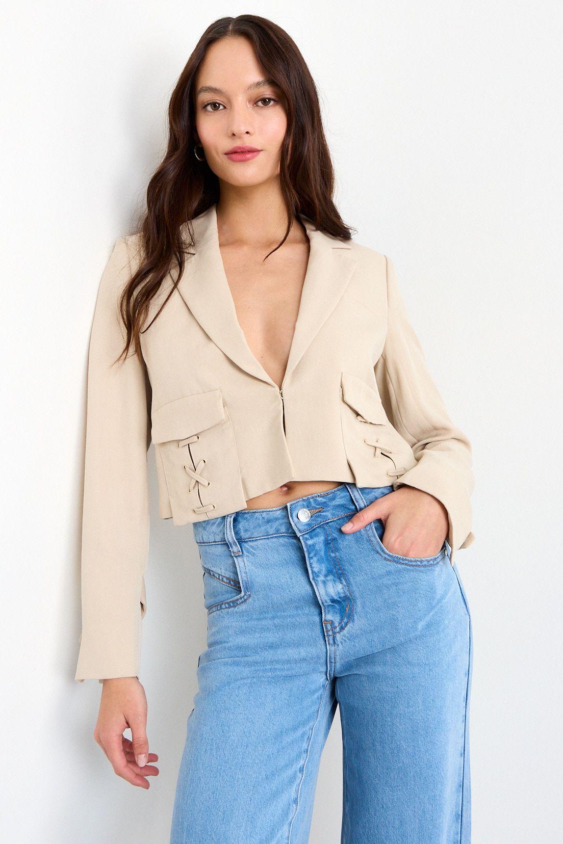 Blazer Liso Beige iO 16020126053106-0