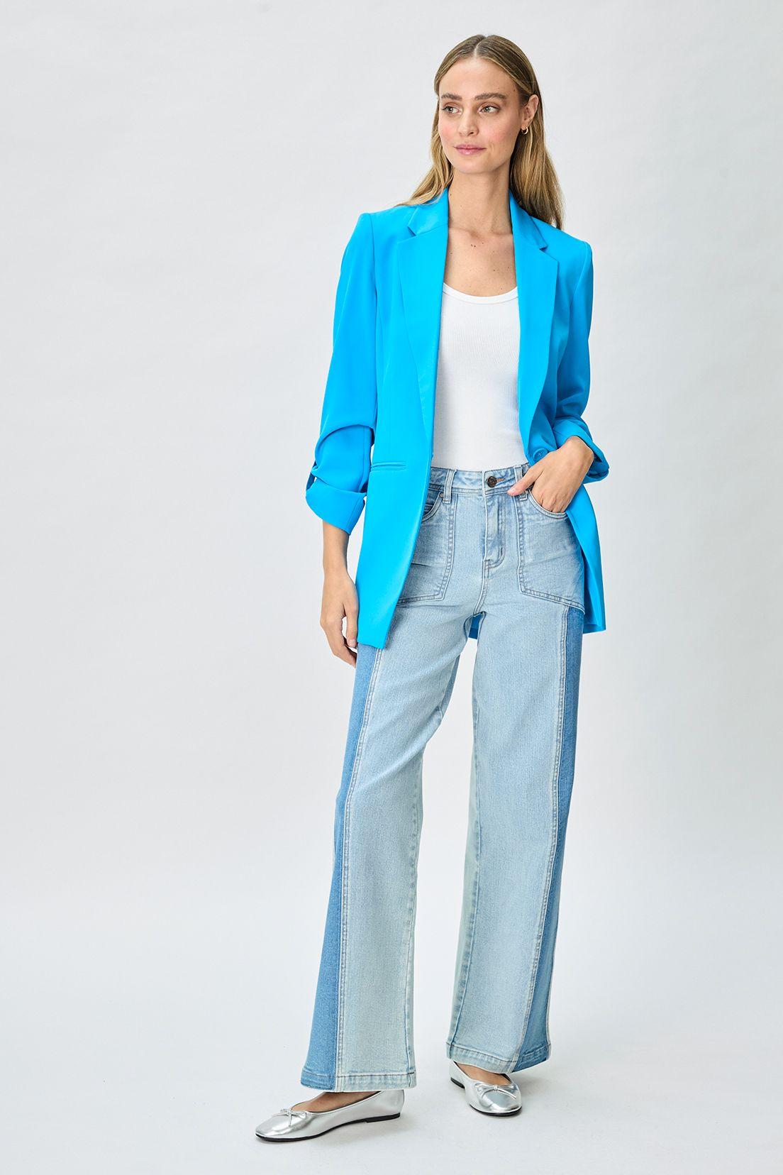Blazer Liso Azul iO 16020125057134-4