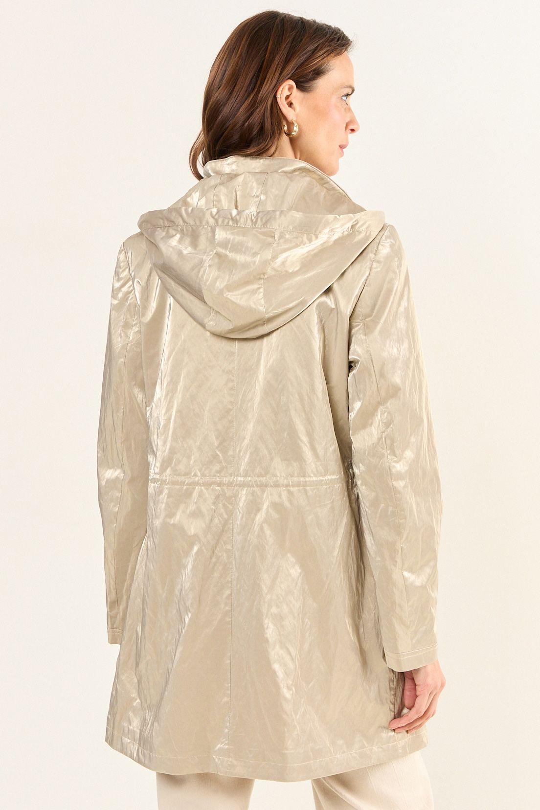 Trench Metalizado Beige Ma Griffe 17402126002106-2