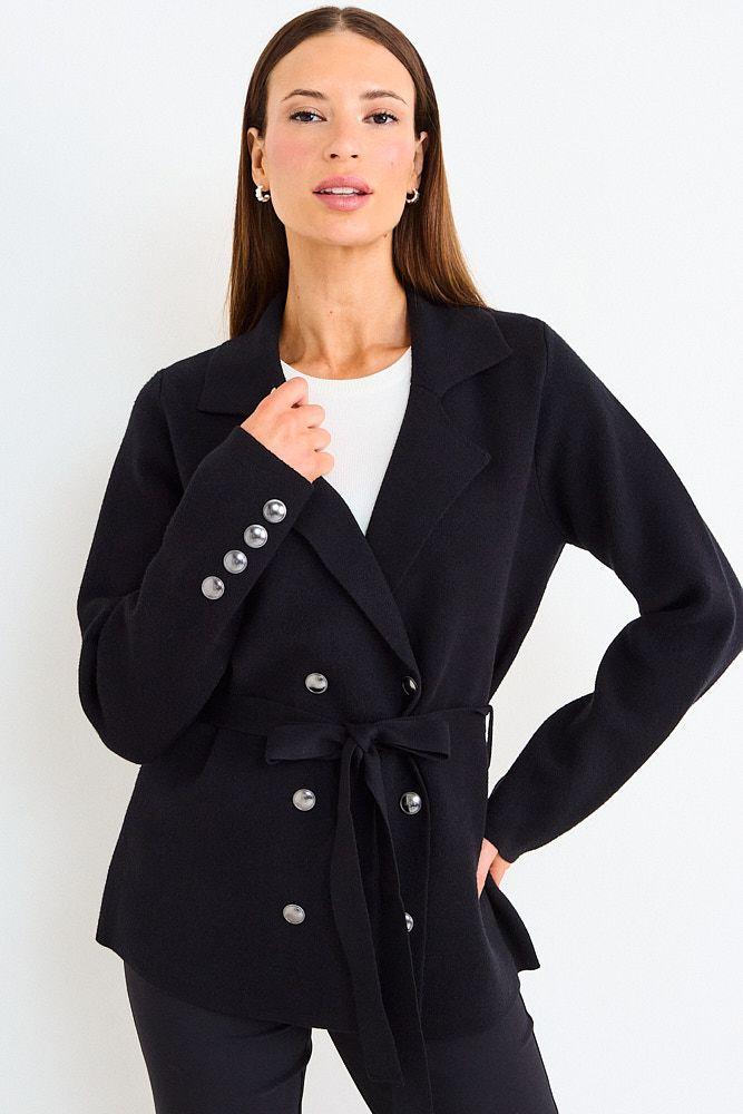 Cardigan Cruzado Lazo Negro Ash 18007126007102-0