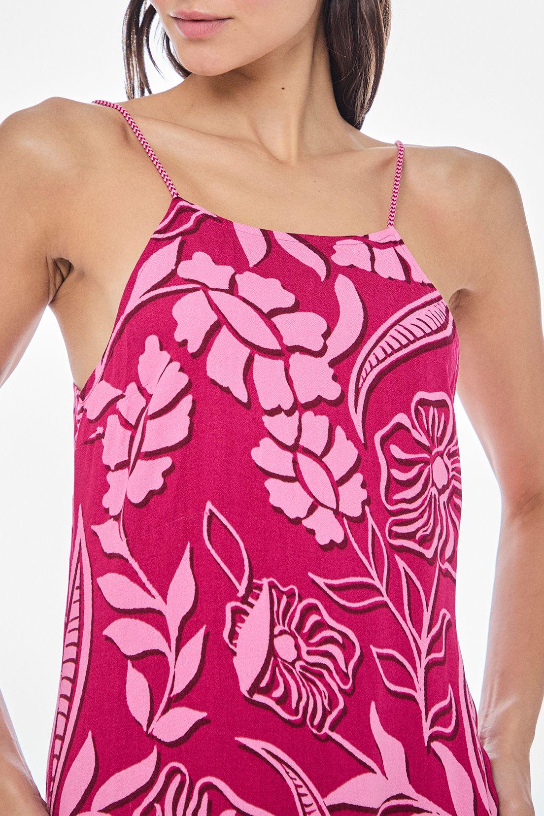 Vestido Liso Largo fucsia iO 13420224060116-1