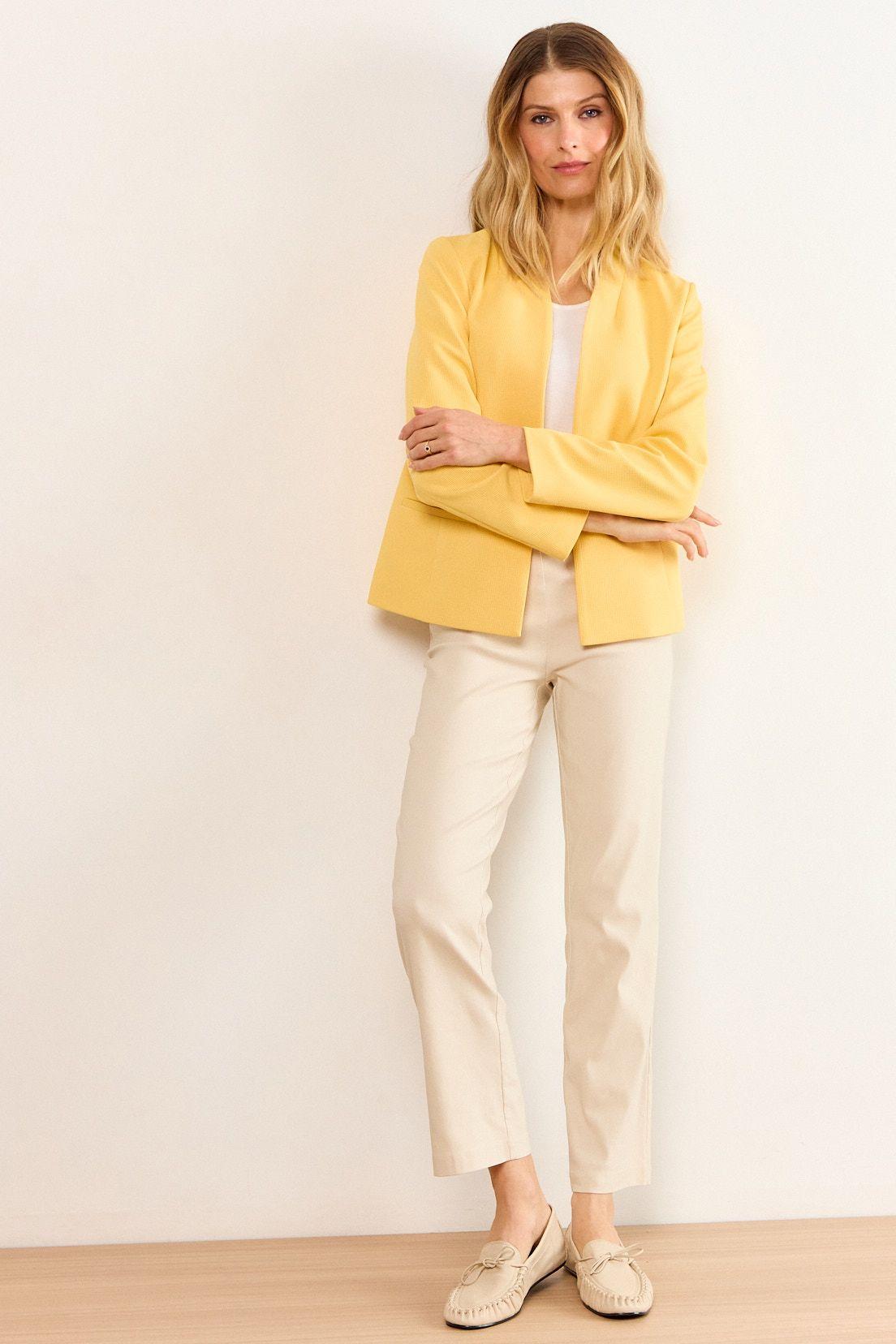 Blazer Sin Solapa Amarillo Ma Griffe 16002226053108-3
