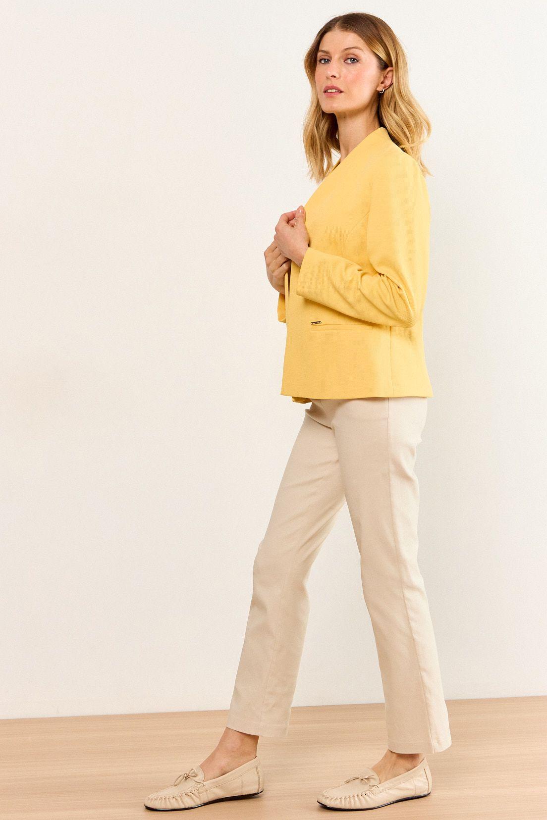 Blazer Sin Solapa Amarillo Ma Griffe 16002226053108-4