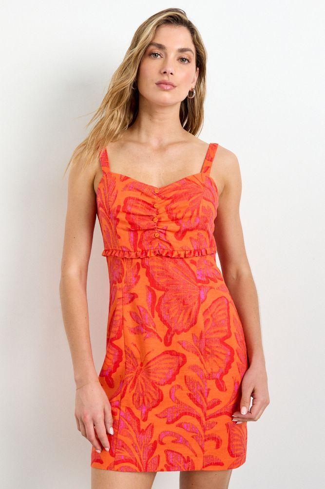 Vestido Fantasia Naranjo iO 13120225054114-0