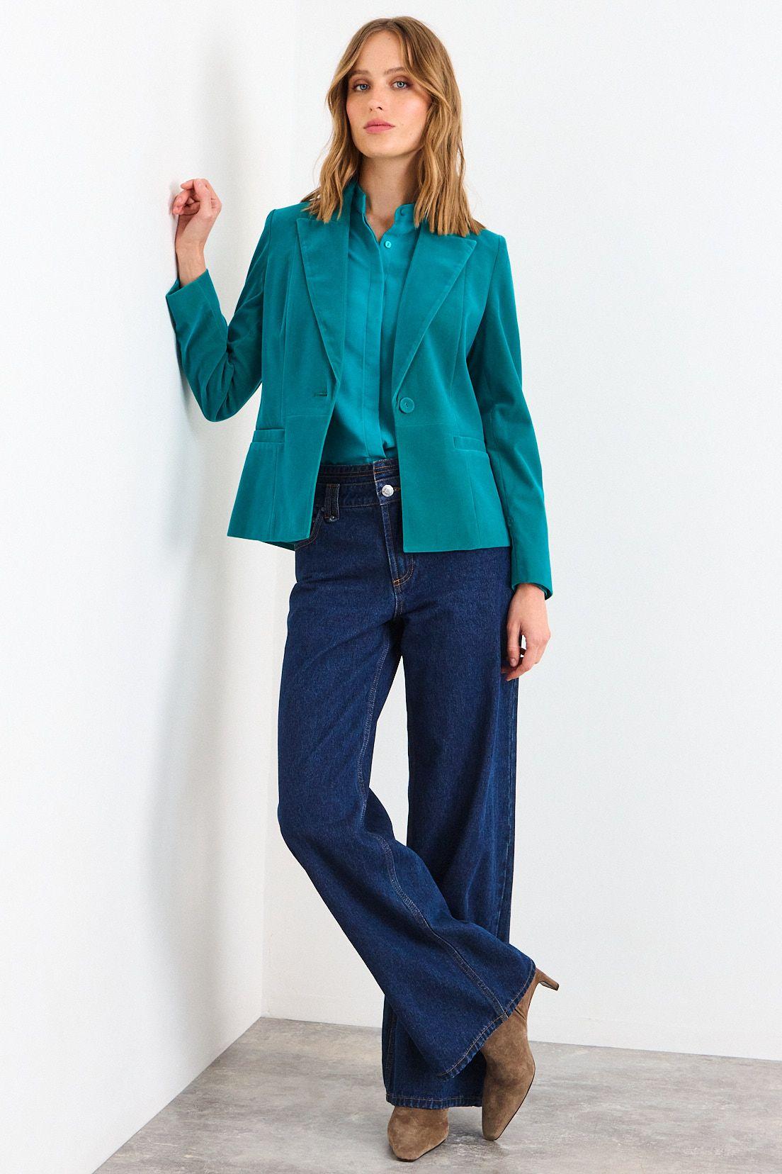Blazer Liso Celeste iO 16020126015127-4
