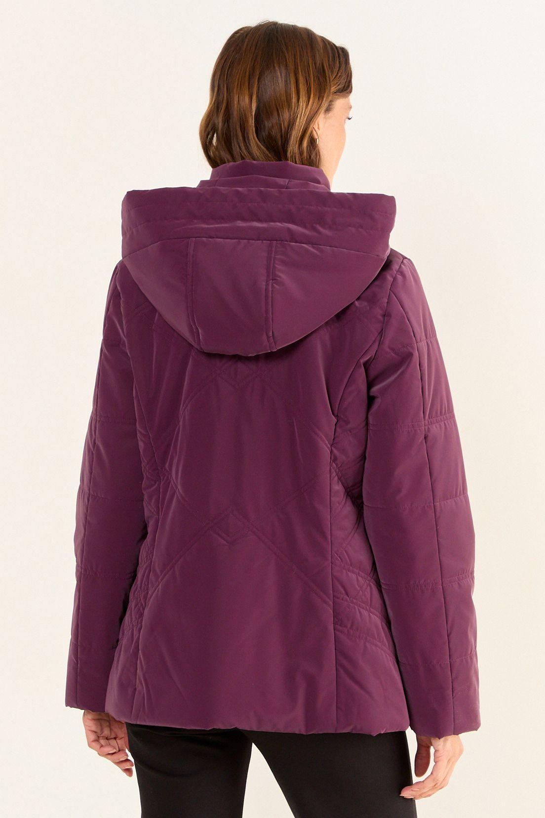 Parka Con Gorro Morado Ma Griffe 17602126001121-3