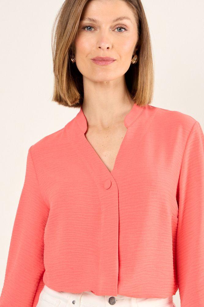 Blusa Cuello Mao Coral Ma Griffe 14002225011133-0