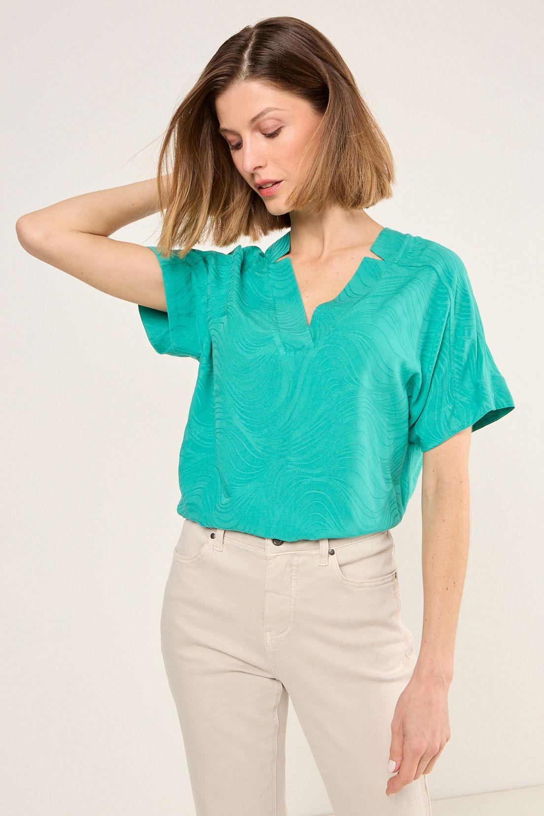 Blusa Lisa Verde Ma Griffe 14002225010217-1