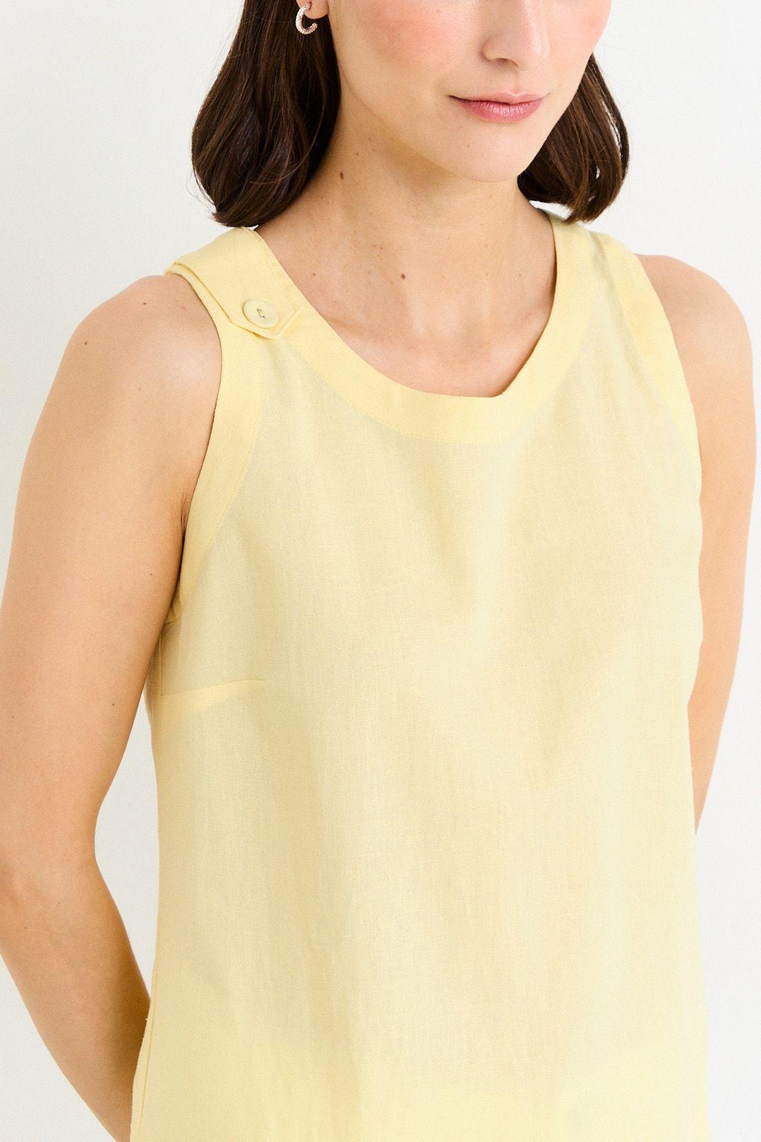 Blusas Sin Manga Amarillo Ash 14007226010108-1
