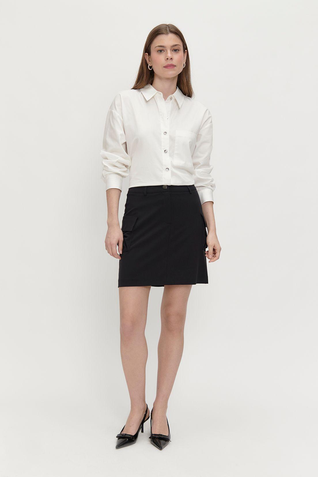 Falda Sastrera Cargo Negro Ash 12007224002102-0