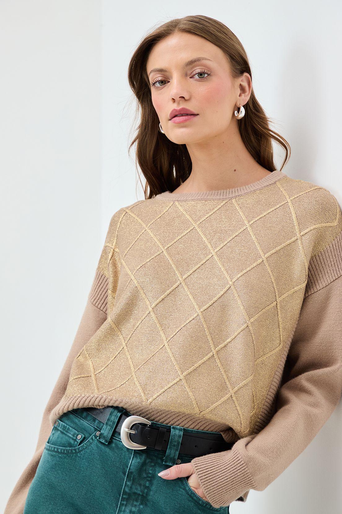Sweater Liso Beige 18120125012106-0
