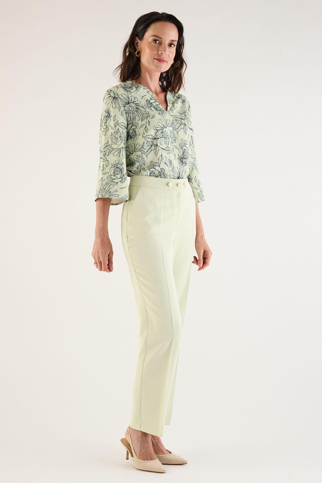 Pantalon Liso Verde 11002125003117-2