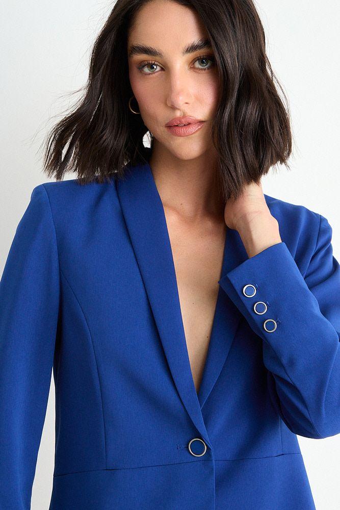 Blazer Manga Larga Azul Ash 16007126090104-1