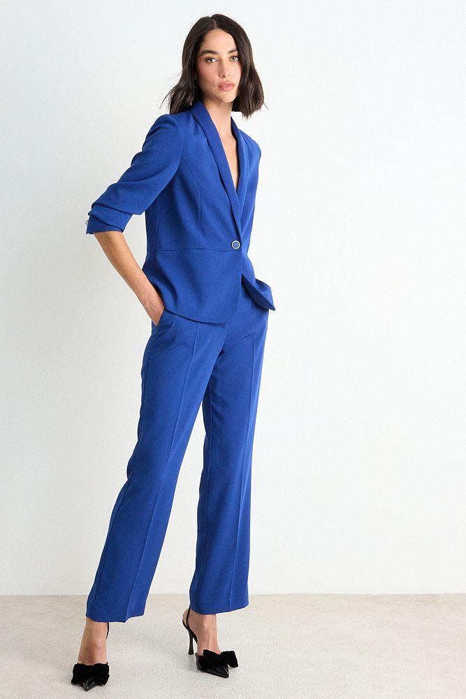 Blazer Manga Larga Azul Ash 16007126090104-4