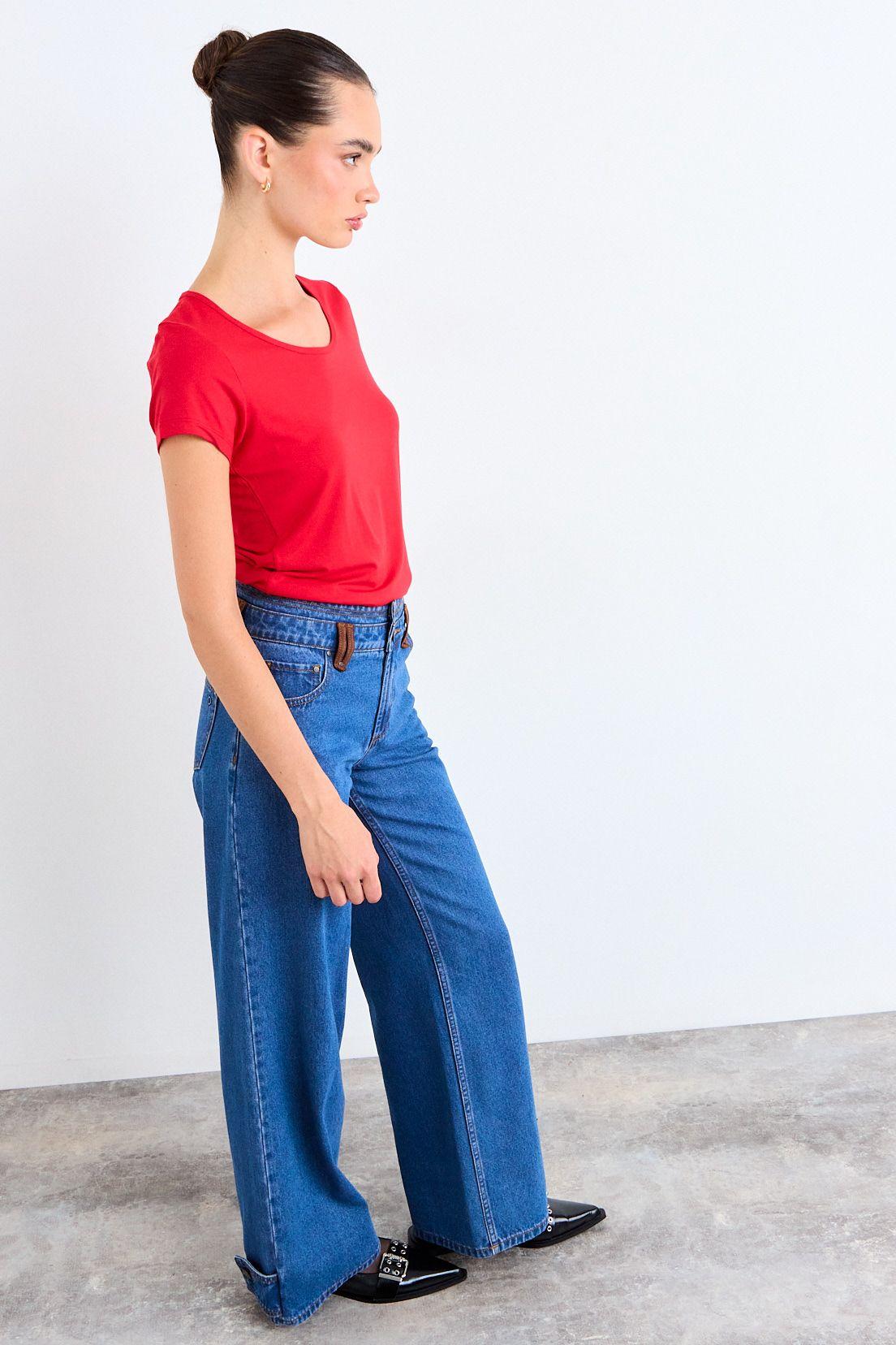 Polera Lisa Rojo iO 14204225092103-3