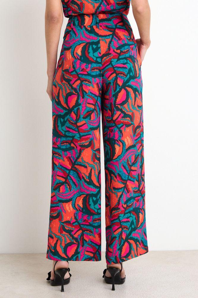 Pantalon Palazzo Fantasia Rojo Ash 11107225054103-4