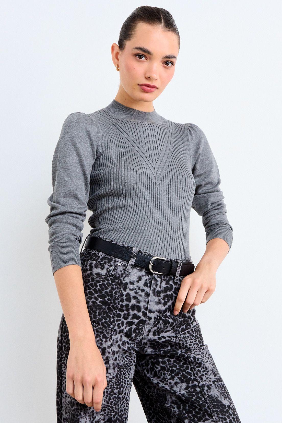 Sweater Liso Gris iO 18120126005113-1