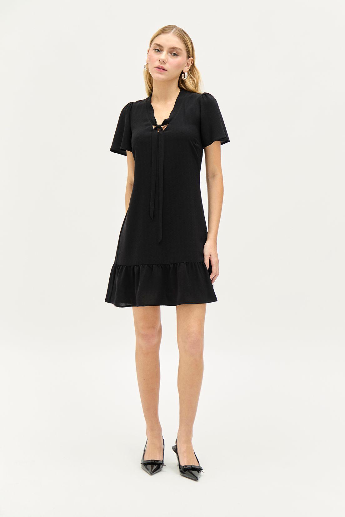 Vestido Fantasia Largo Negro iO 13520224055102-0