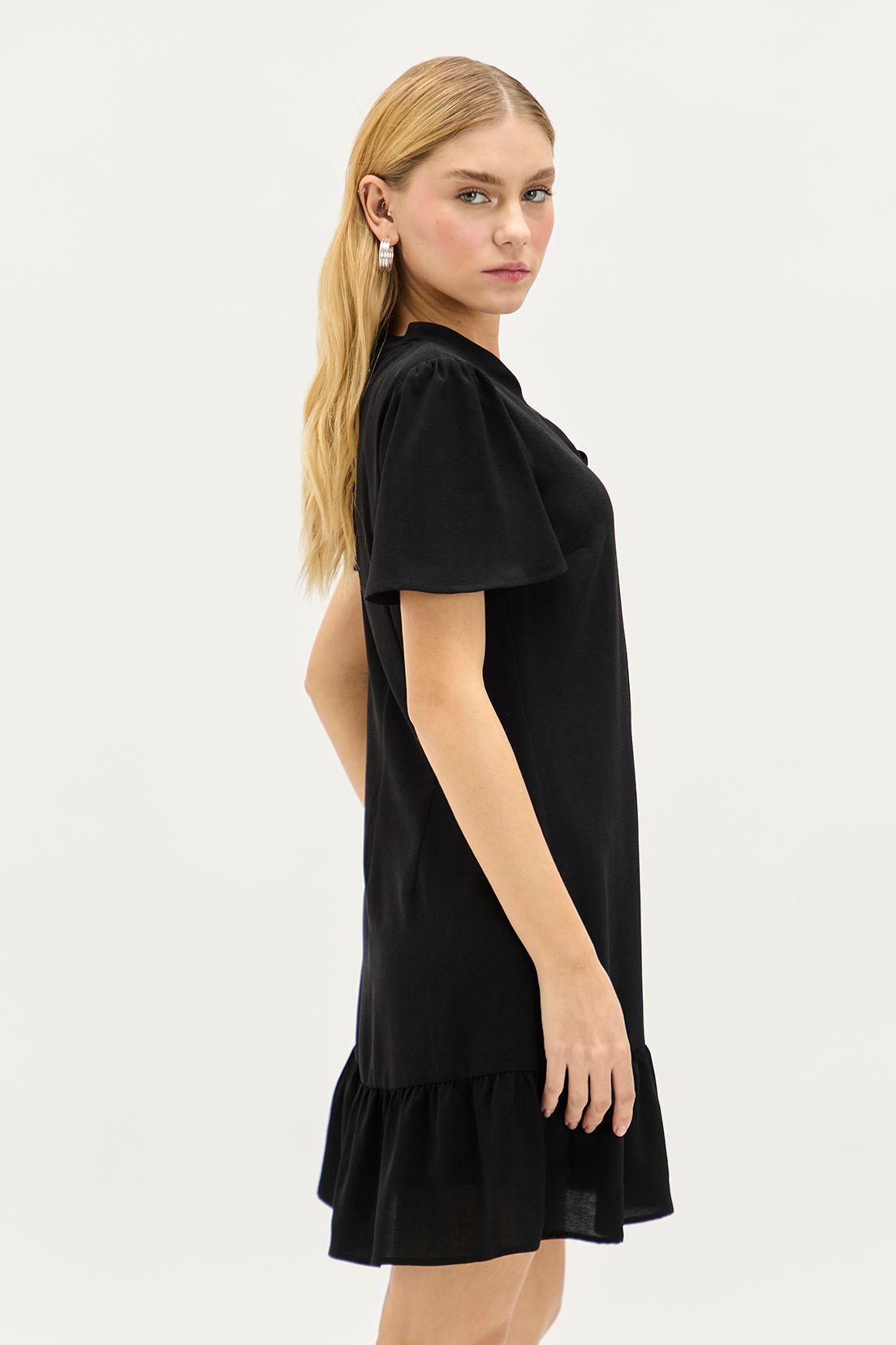 Vestido Fantasia Largo Negro iO 13520224055102-3