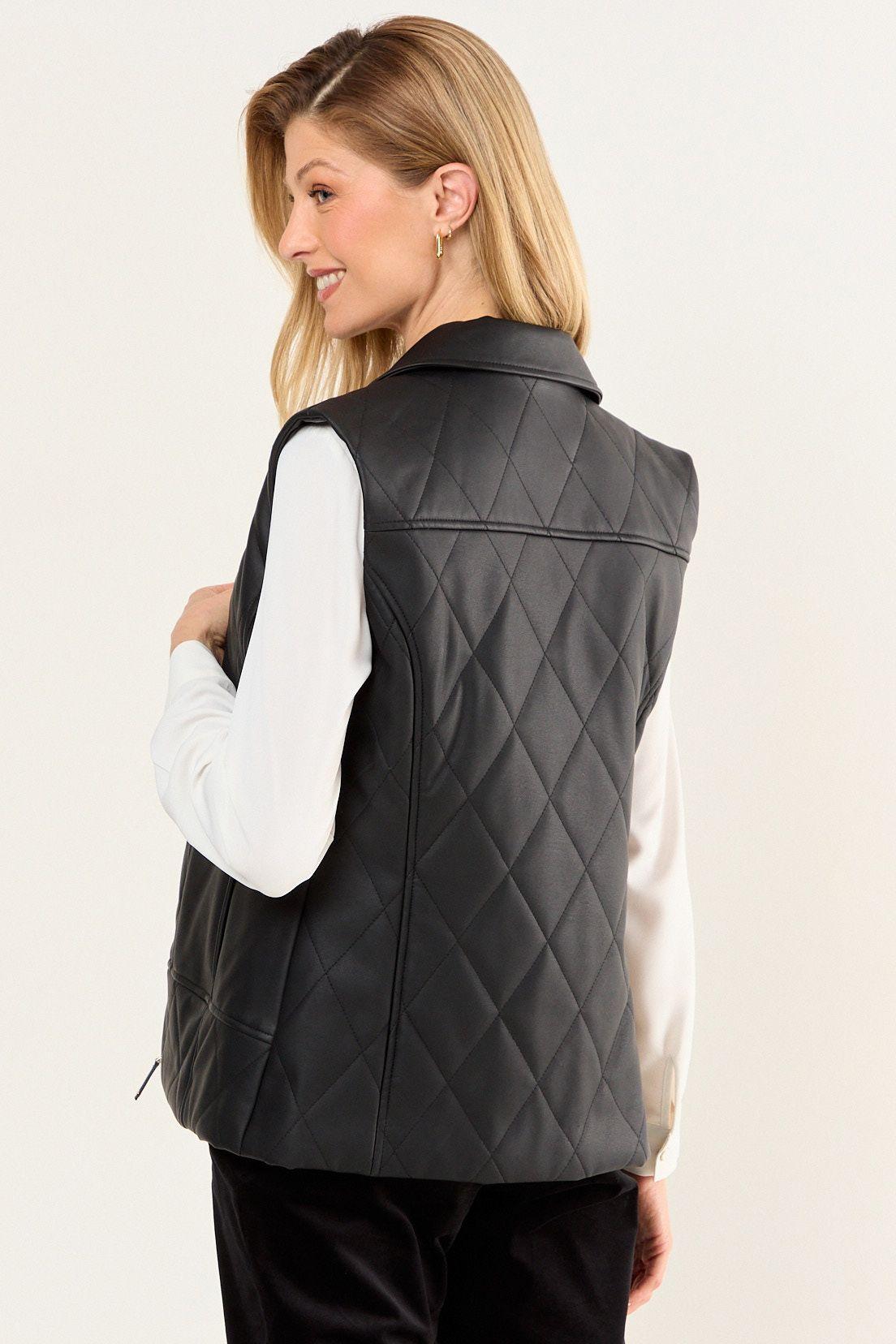 Chaqueta Ecocuero Con Padding Negro Ma Griffe 16202126001102-2