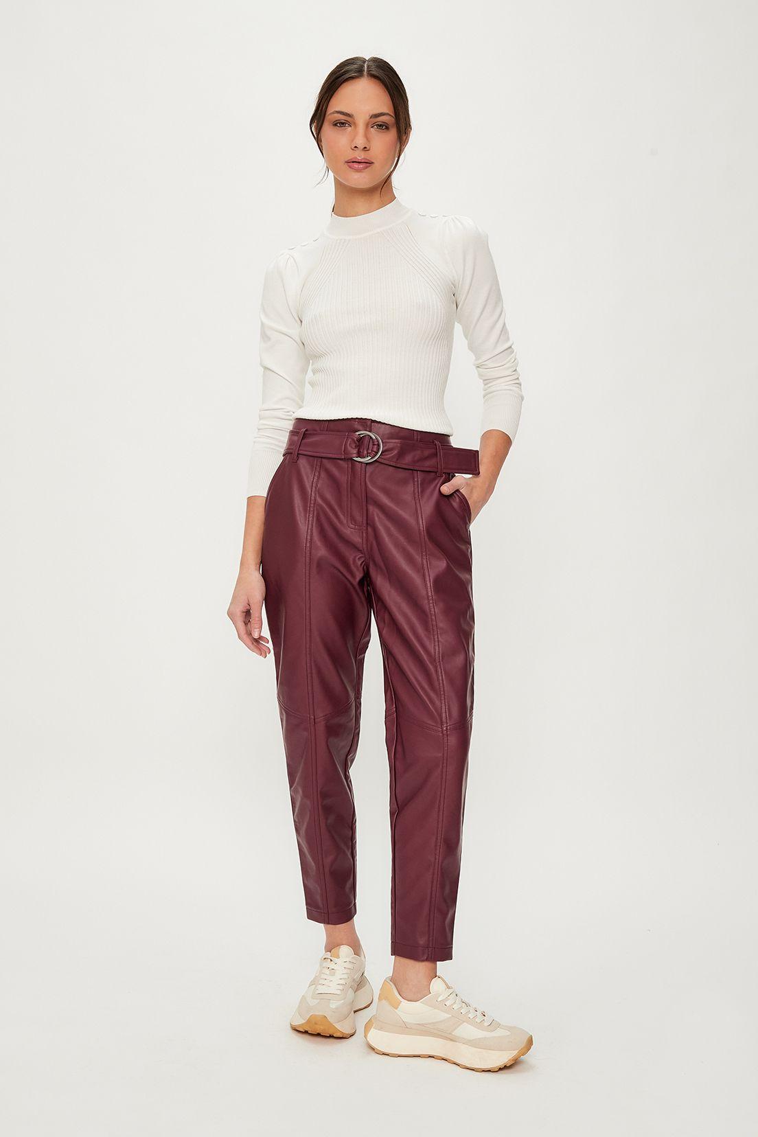 Pantalon Liso Burdeo iO 11020224051112-2