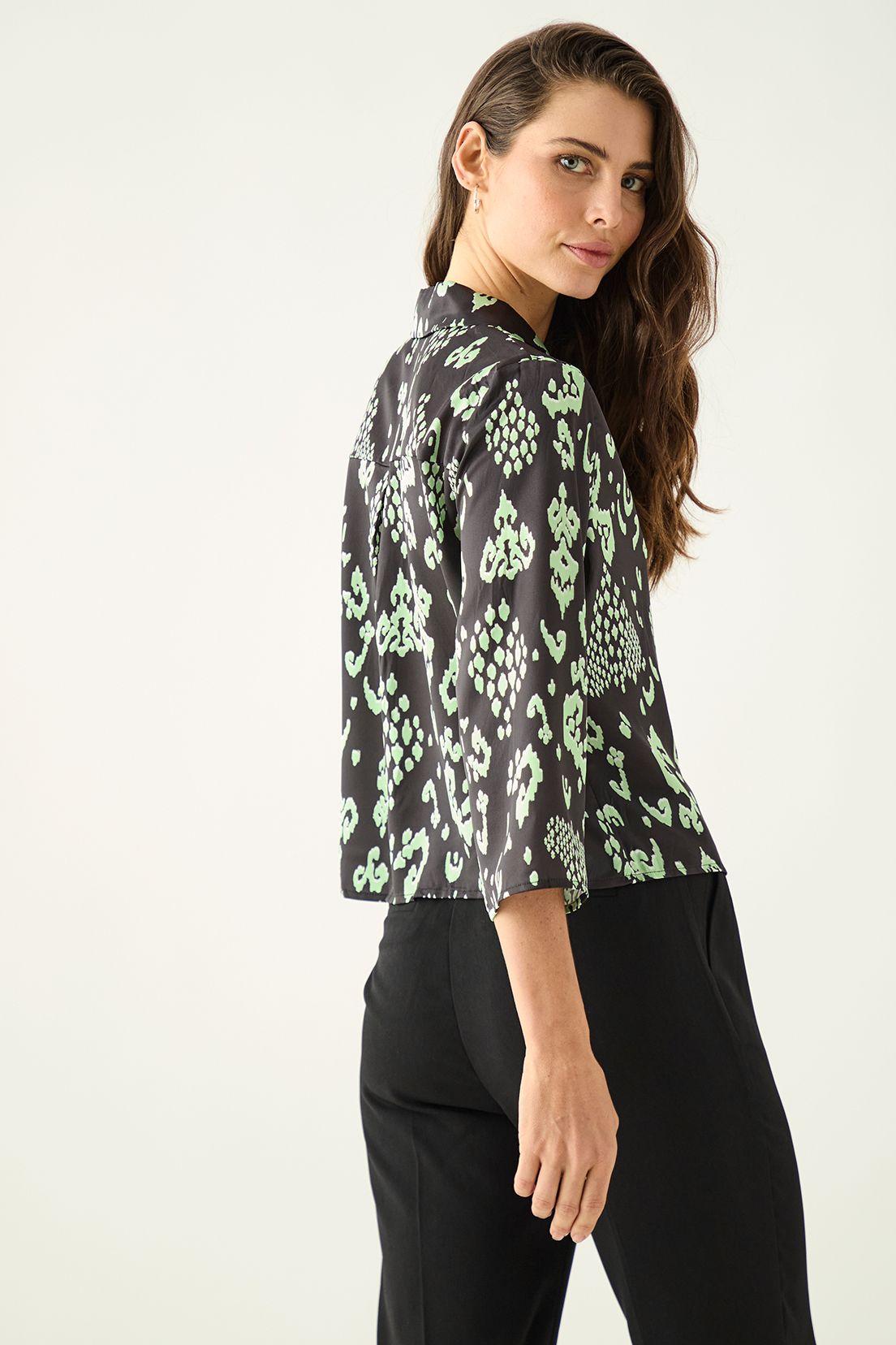 Blusa Estampada Verde Ash 14107224064137-3