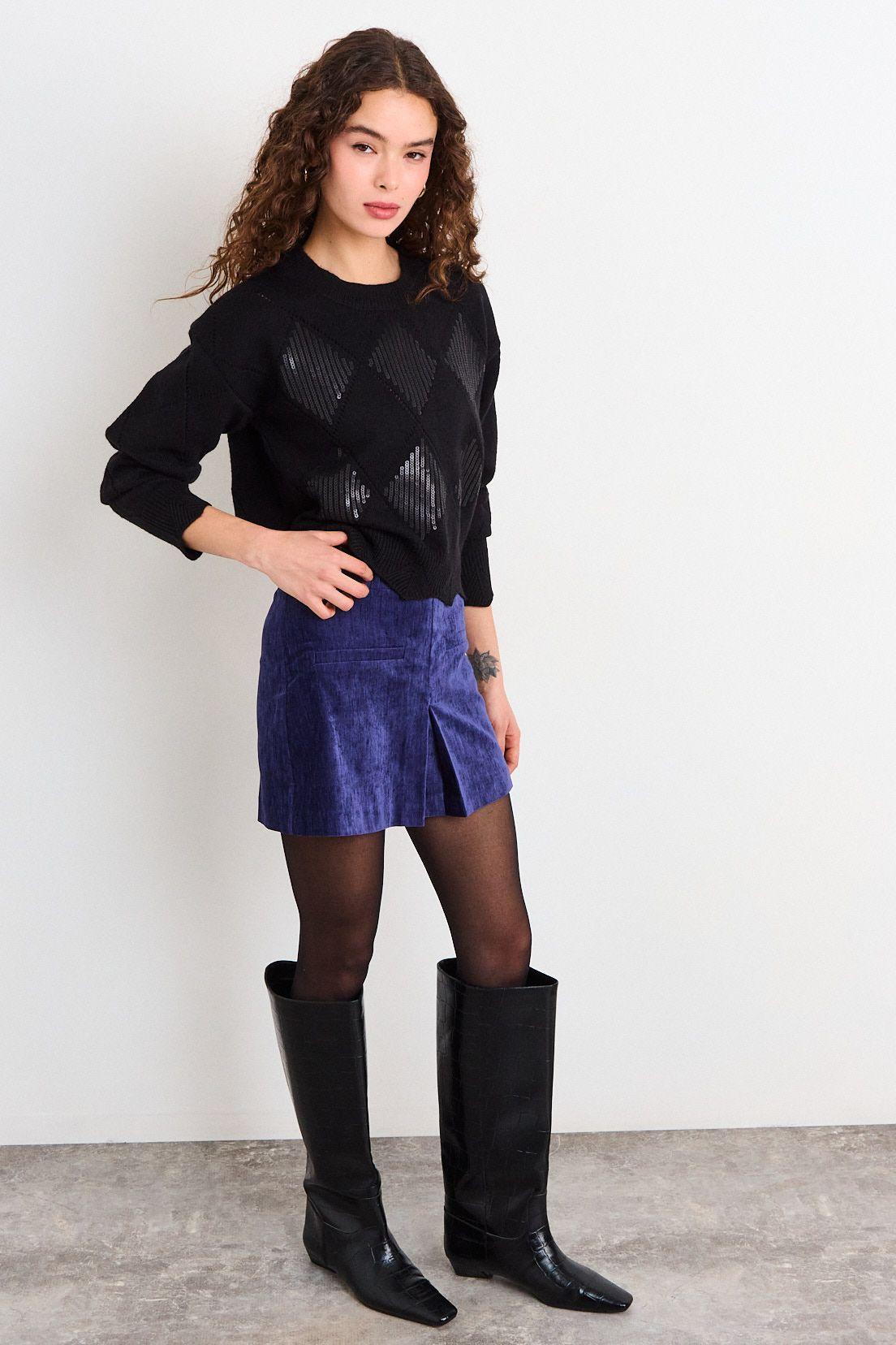 Sweater Liso Negro iO 18120226004102-2