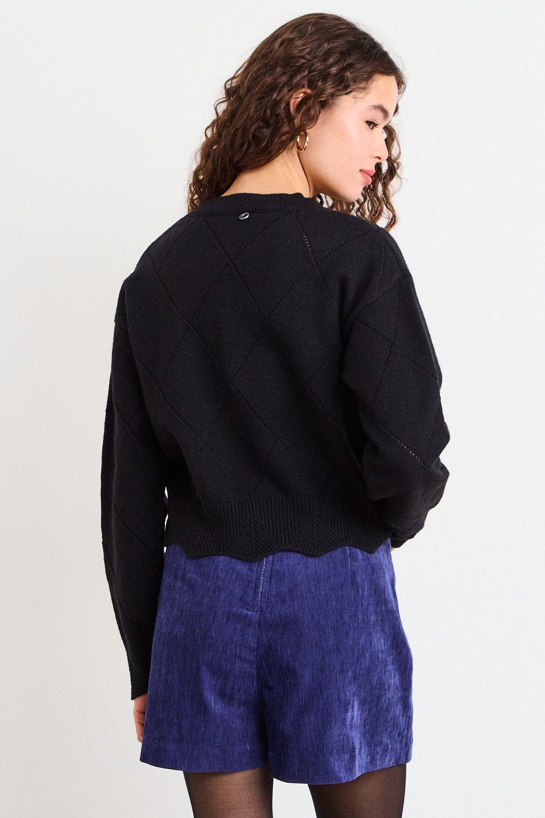 Sweater Liso Negro iO 18120226004102-3
