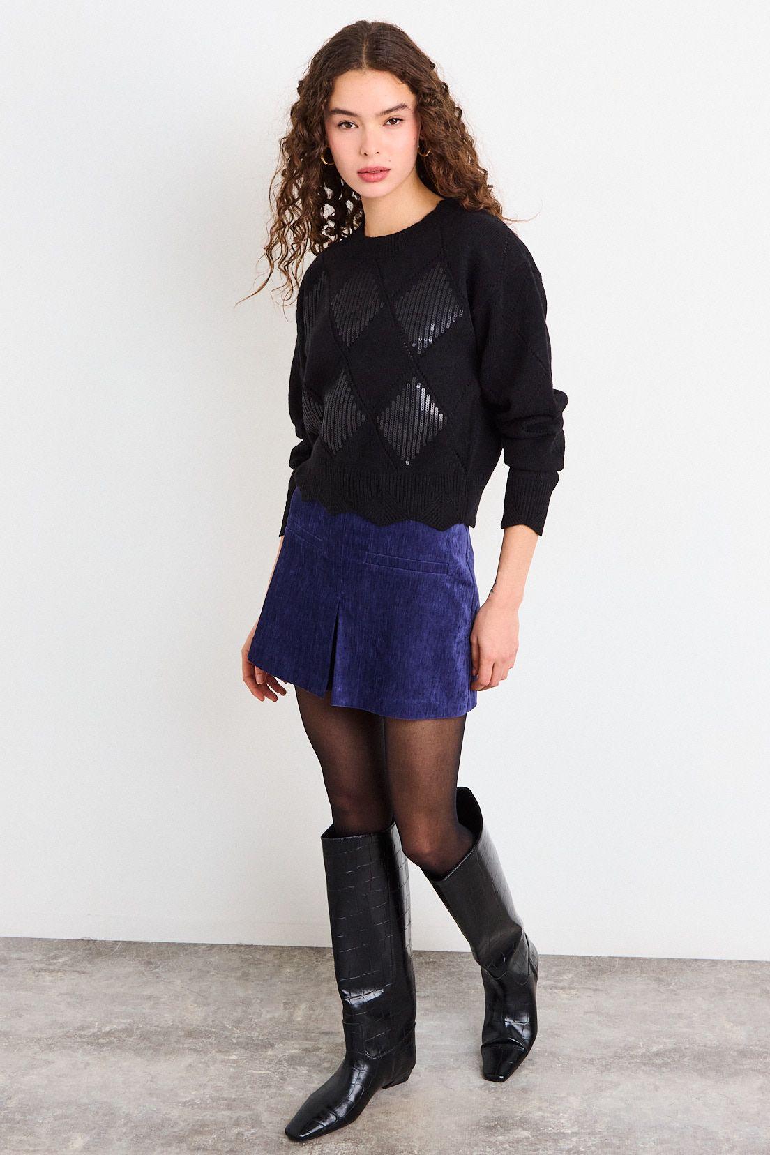 Sweater Liso Negro iO 18120226004102-4