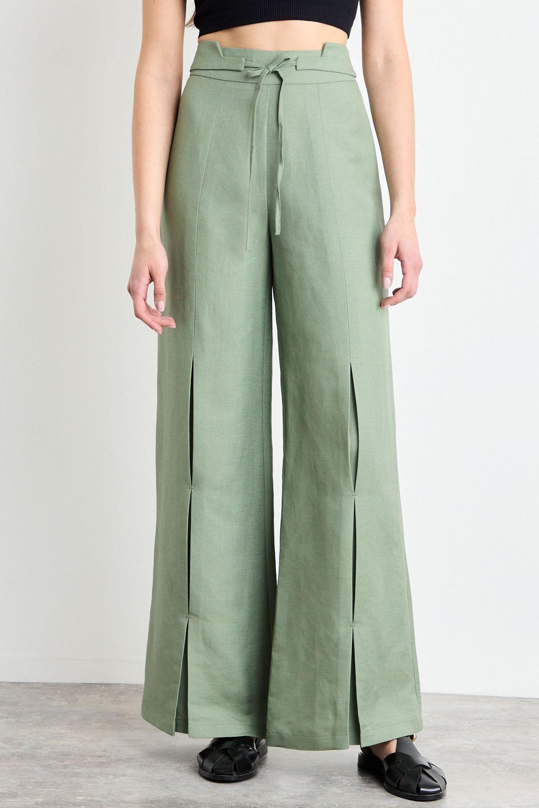 Pantalon Liso Verde Oliva iO 11020225060107-1
