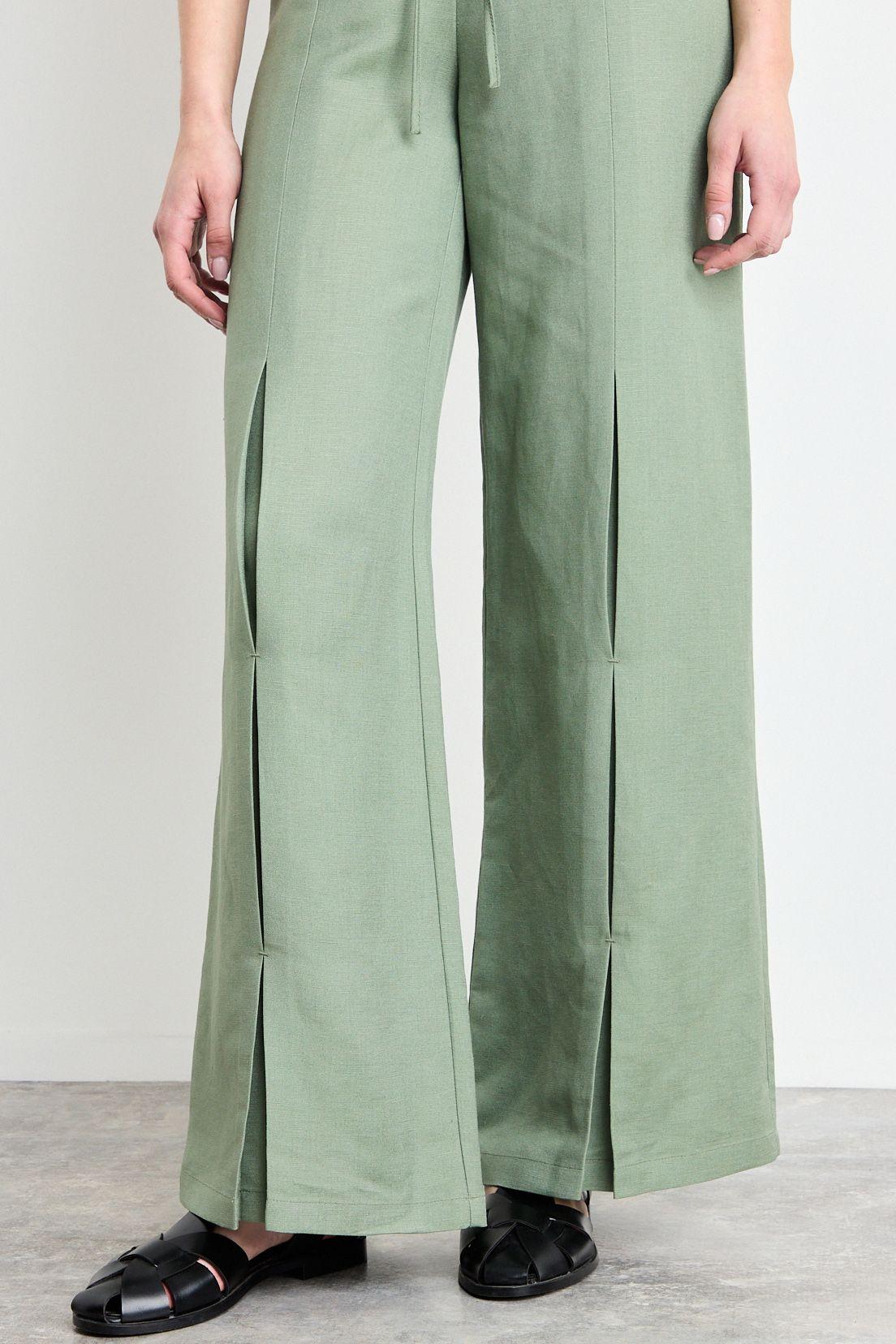Pantalon Liso Verde Oliva iO 11020225060107-2