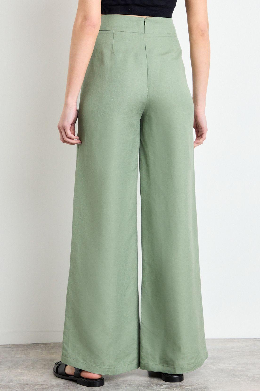 Pantalon Liso Verde Oliva iO 11020225060107-3