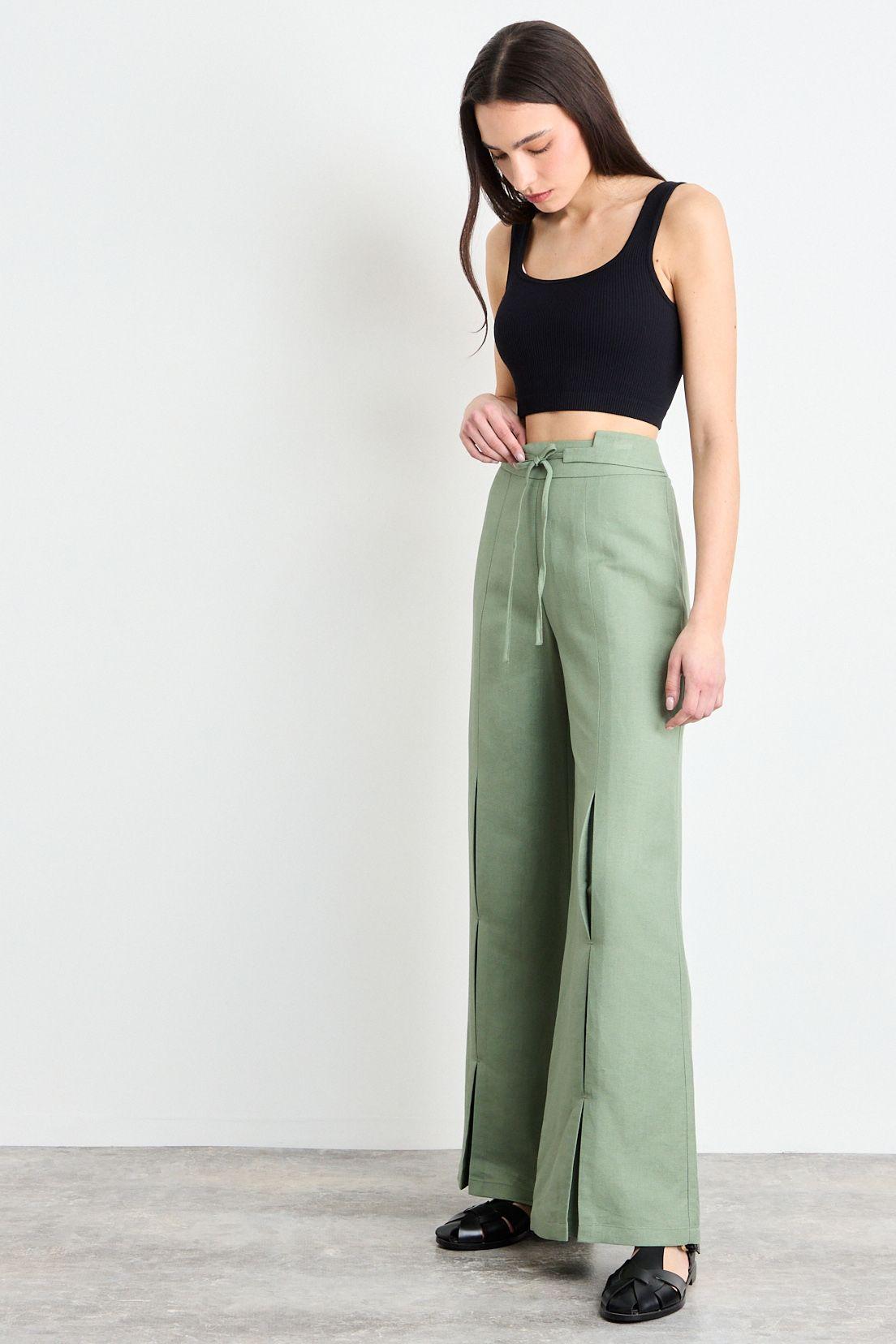 Pantalon Liso Verde Oliva iO 11020225060107-4