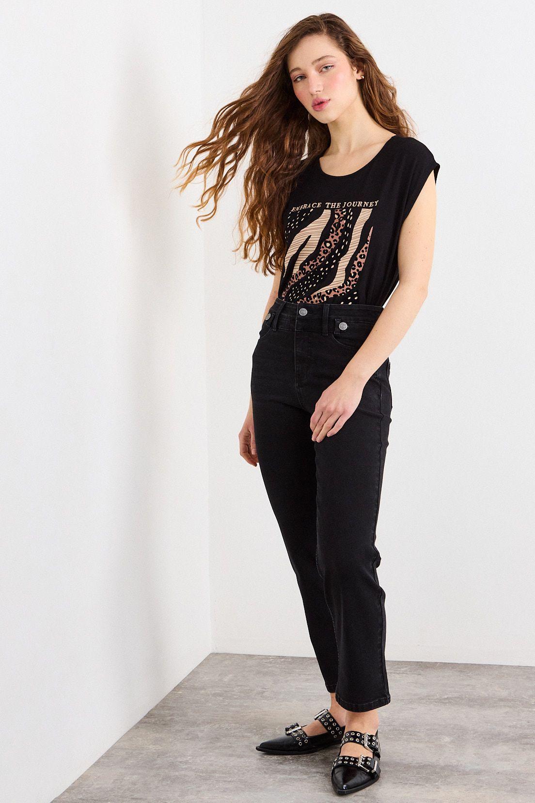 Polera Manga Corta Negro iO 14620226002109-3