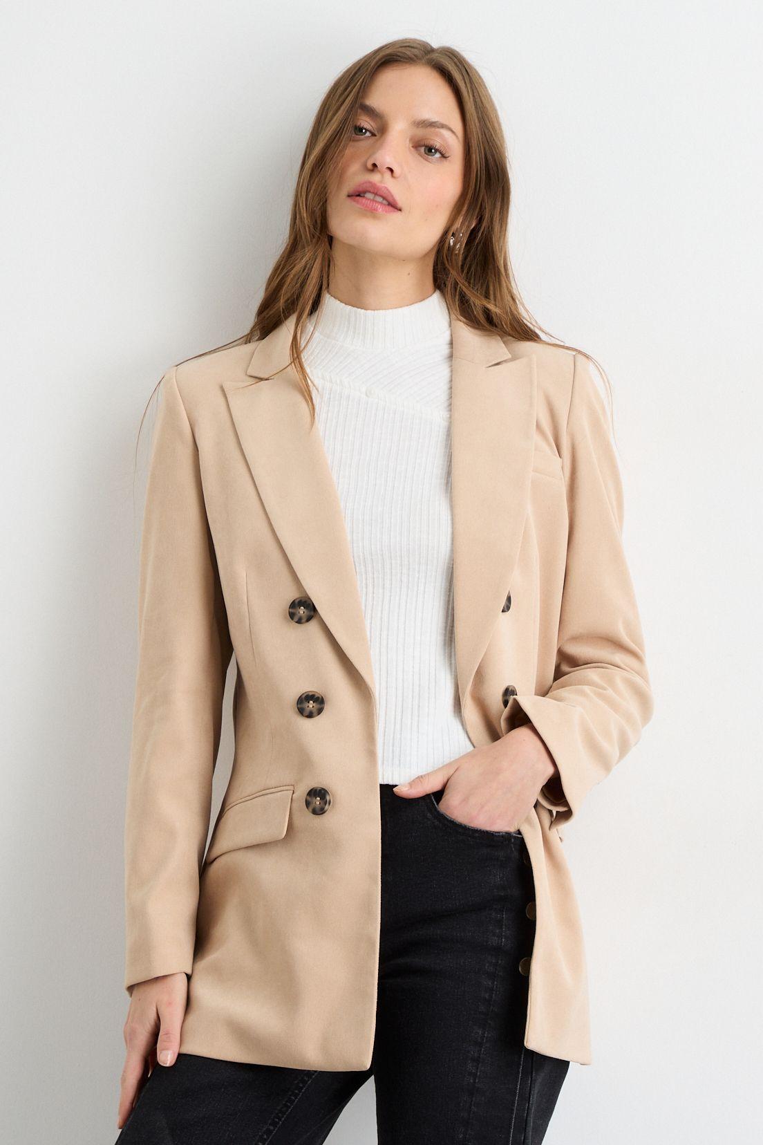 Blazer Liso Beige 16020125064106-0