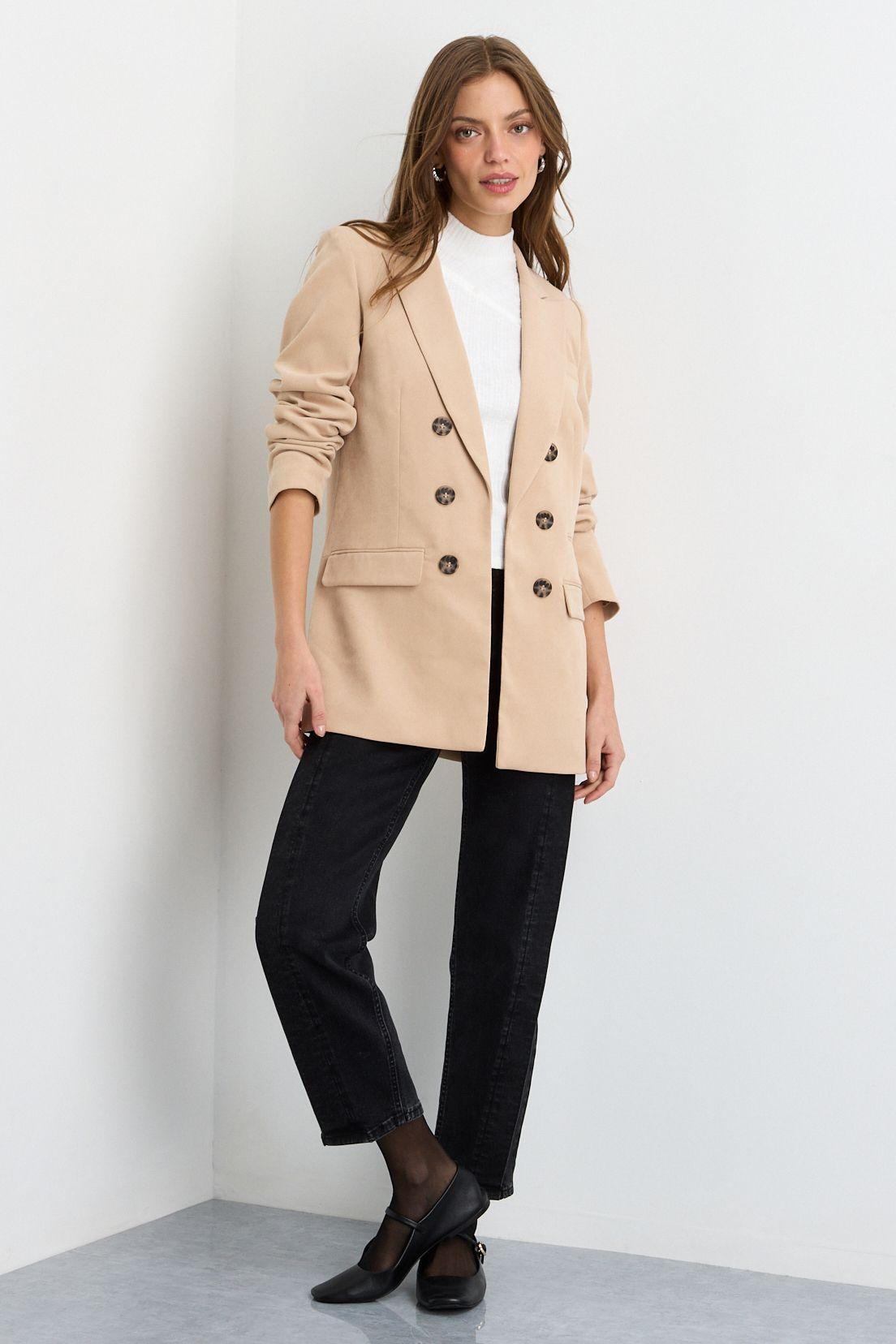 Blazer Liso Beige 16020125064106-4