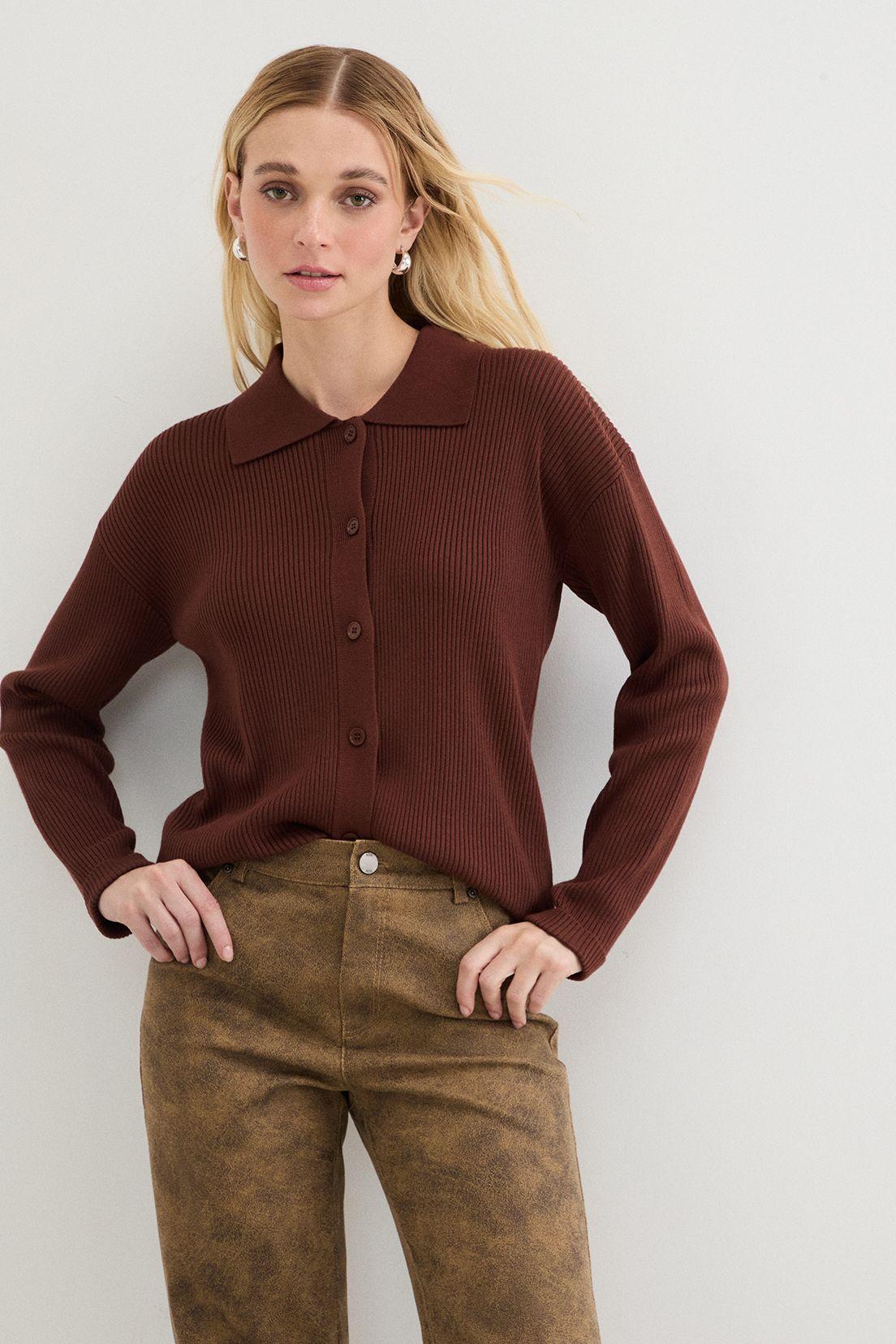 Chaleco Liso Café 18007125053109-0