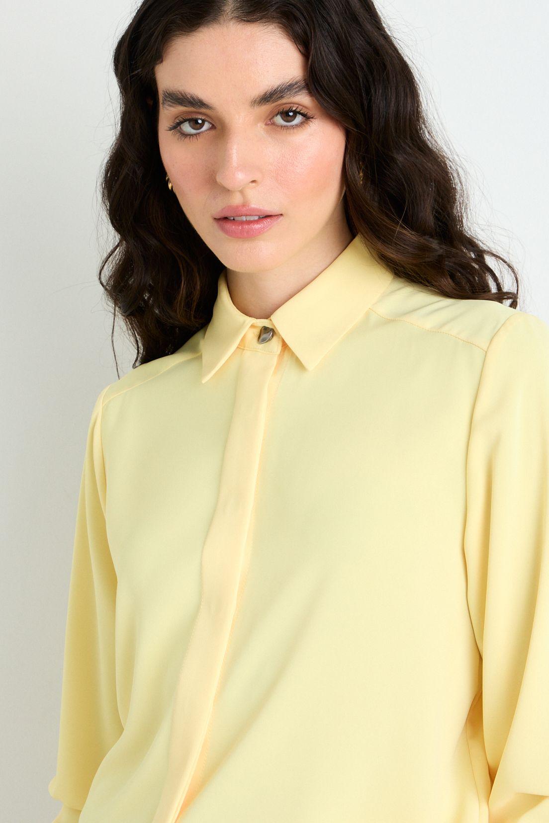 Blusas Manga Larga Amarillo Ash 14007225090108-1