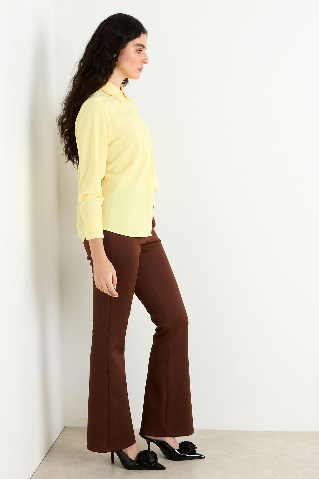 Blusas Manga Larga Amarillo Ash 14007225090108-2