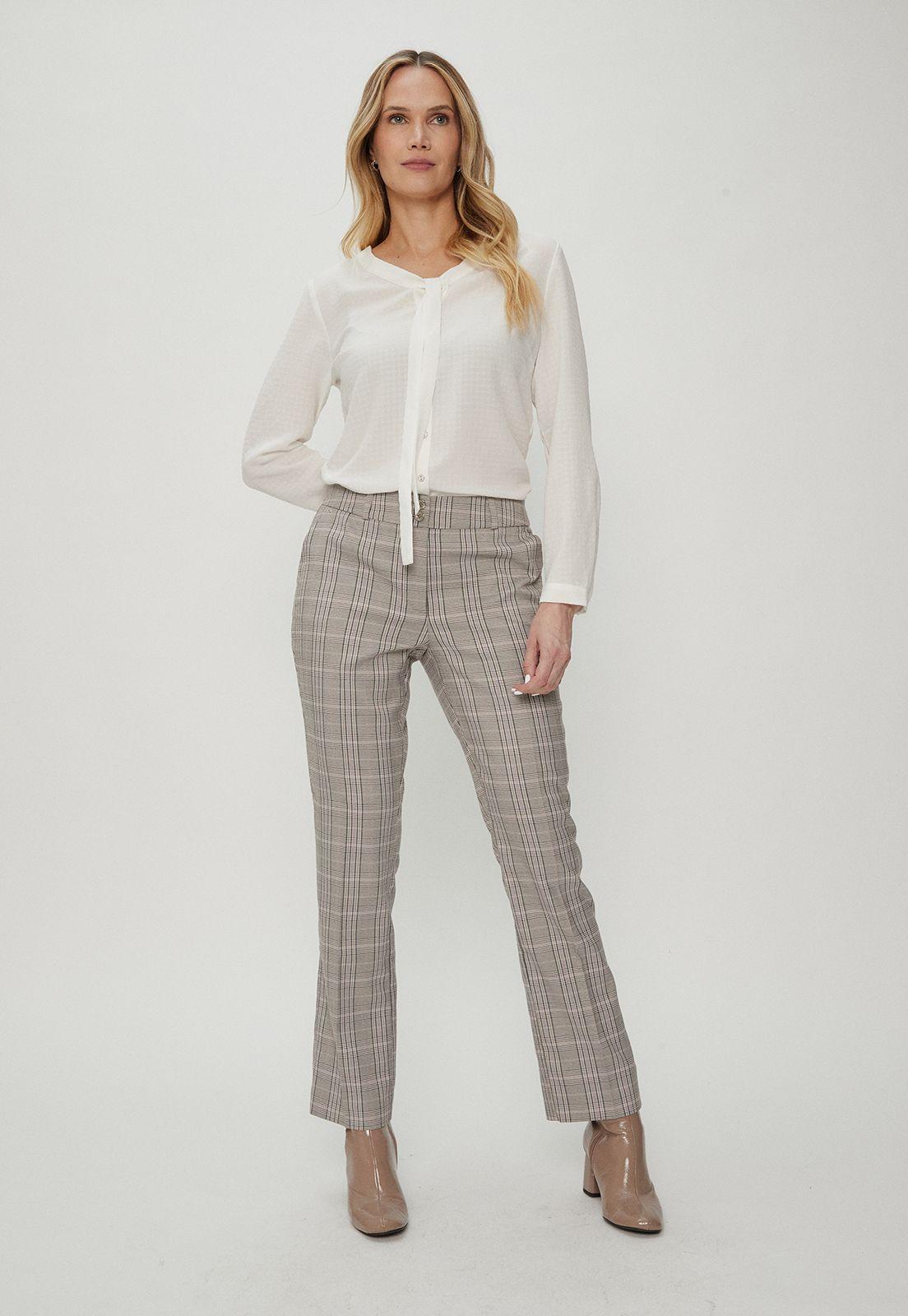 Pantalon Estampado Recto Negro Ma Griffe 11102124052102-1