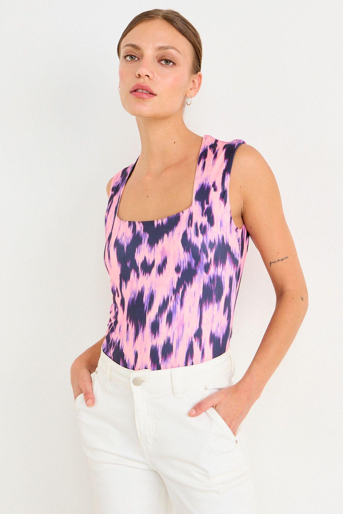 Body Fantasia Escote Cuadrado Rosa Ash 15707225050123-0