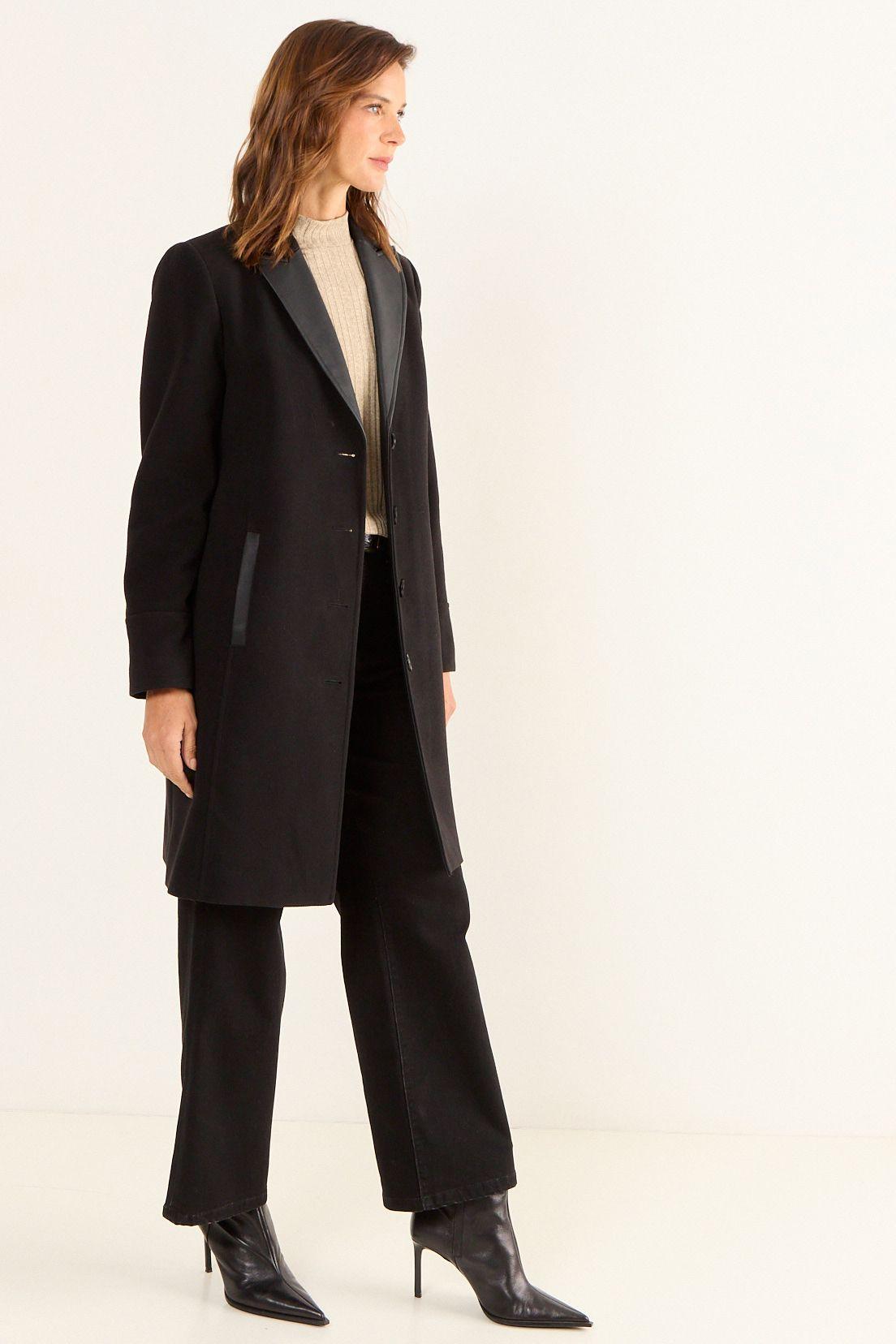 Chaqueton Cuello De Ecocuero Negro Ma Griffe 17202126002102-4